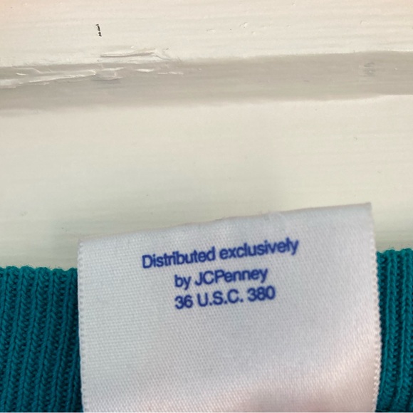 Vintage USA Olympics Teal Crew-Neck Sweatshirt Size Large - Picture 8 of 9